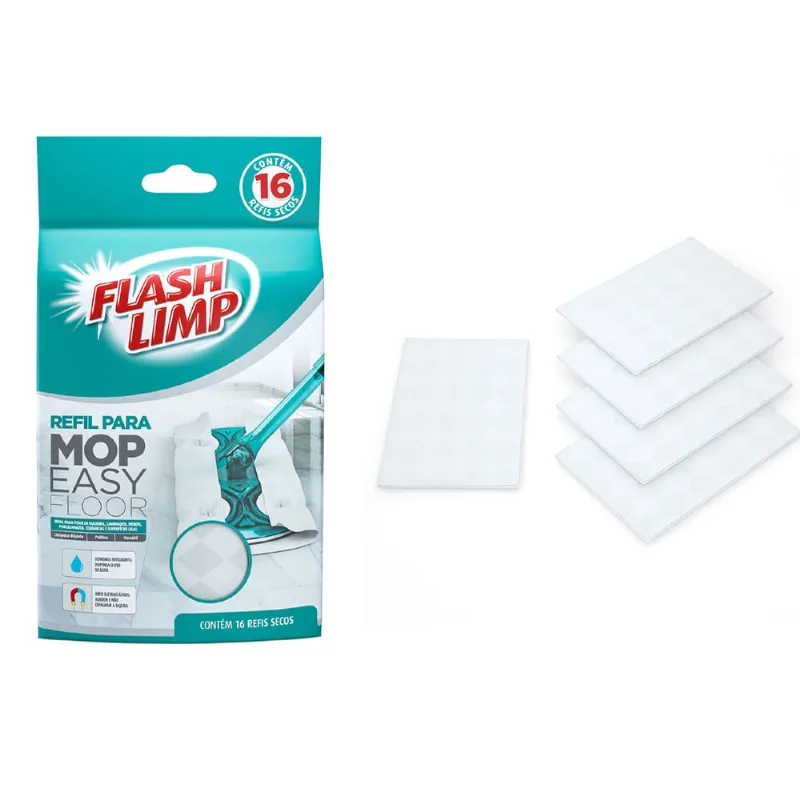 Refil para Mop Easy Floor FlashLimp 16 unid.