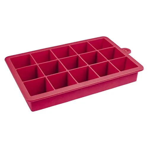 Forma Gelo Silicone Euro Vermelha - EURO - Bazar