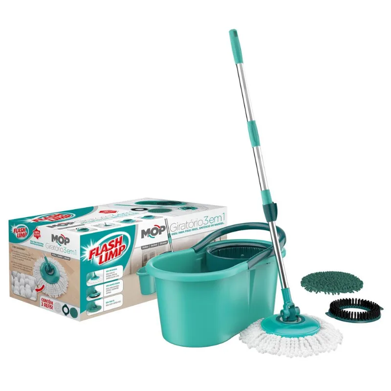 Mop Giratório 3 em 1 12L 825 Flash Limp