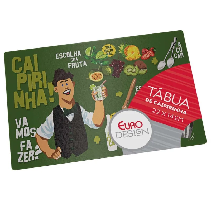 Tábua de Corte Euro TBC0359 Caipirinha - 22 cm - Euro Home