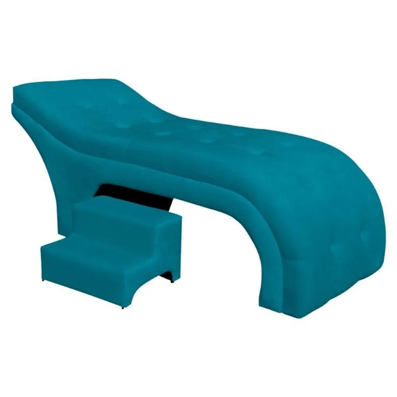 Maca Estofada Estética Botonê 60 Cm Sobrancelha Cilios Cor: azul Turquesa