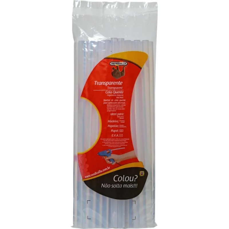 Cola Quente Refil Fina 500G.TRANSP.7,5X30CM. - Rendicolla - Brinquedos