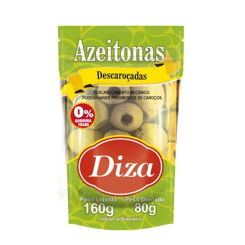 AZEITONA VERDE DIZA SEM CAROCO SCH 80G - DIZA - Mercearia