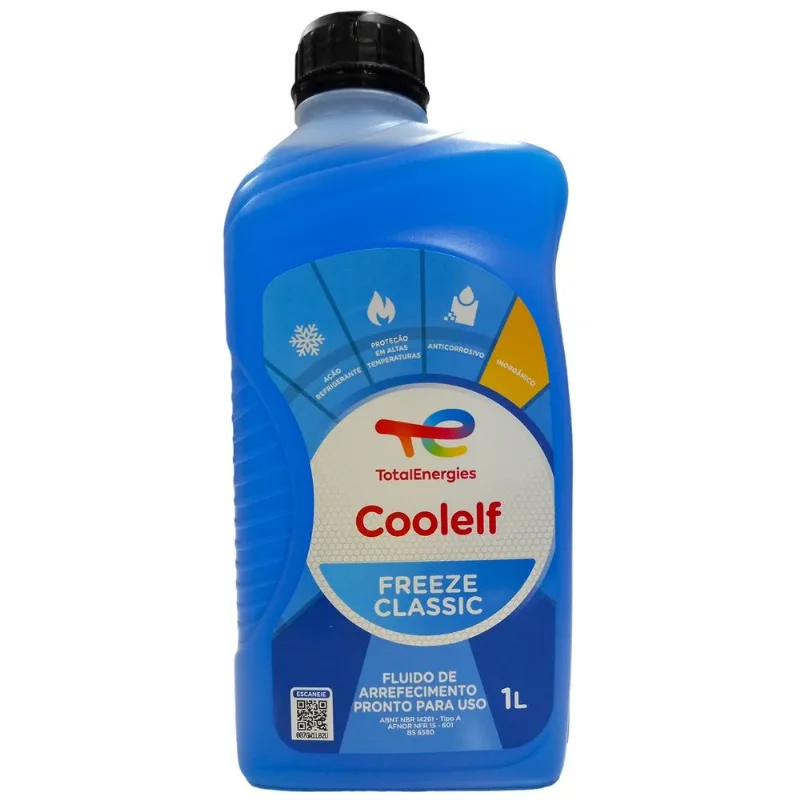 Aditivo Para Radiador Total Coolelf Freeze Azul Classic Anticorrosivo Pronto Para Uso 1L