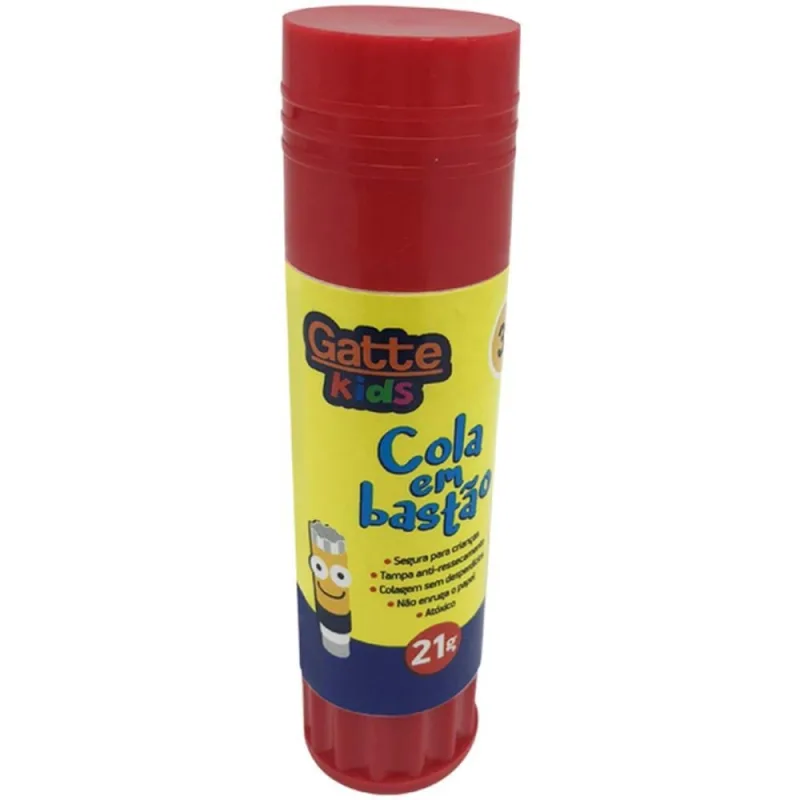 COLA BASTÃO PVA 21G PACOTE COM 12 GATTE - Make+