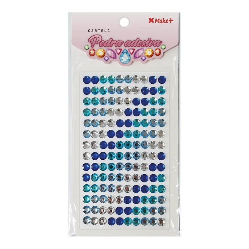 Adesivo Pedra 3d Cristal Degradê Azul