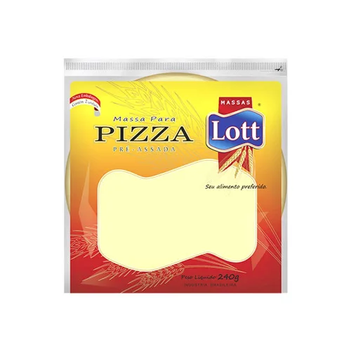 MASSA PIZZA LOTT 240G - Lott - Mercearia