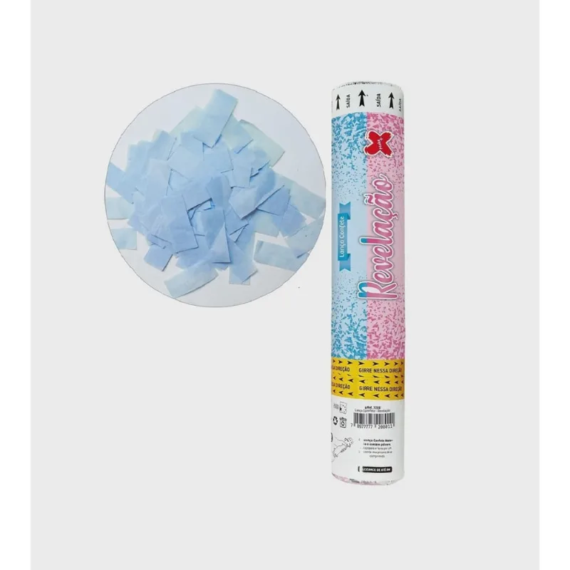 Lanca Confete Revelacao Boy Azul Make +