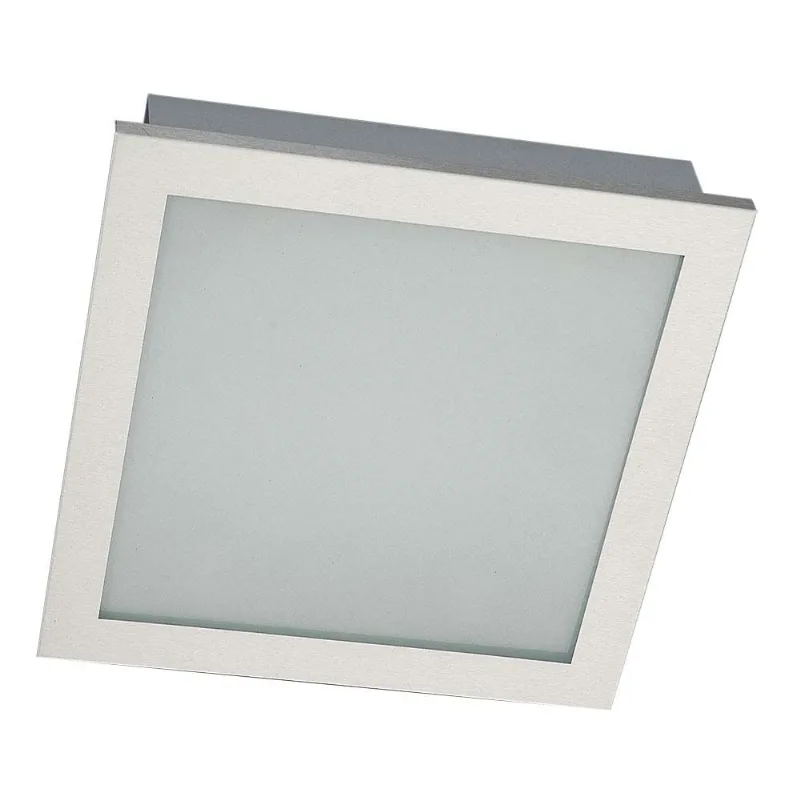 Plafon 25x25cm para 2 lâmpadas E27 60W branco escovado Pantoja - Pantoja