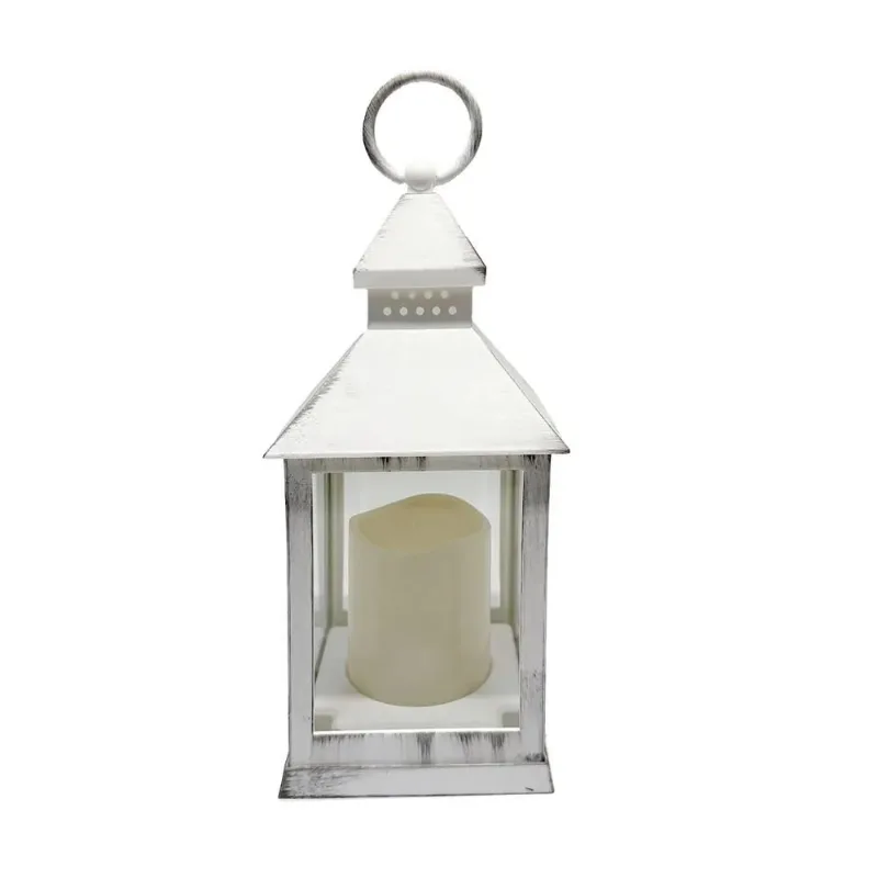 Lanterna Decorativa Cromus Com Led Branco 23cm 2464 (MP)