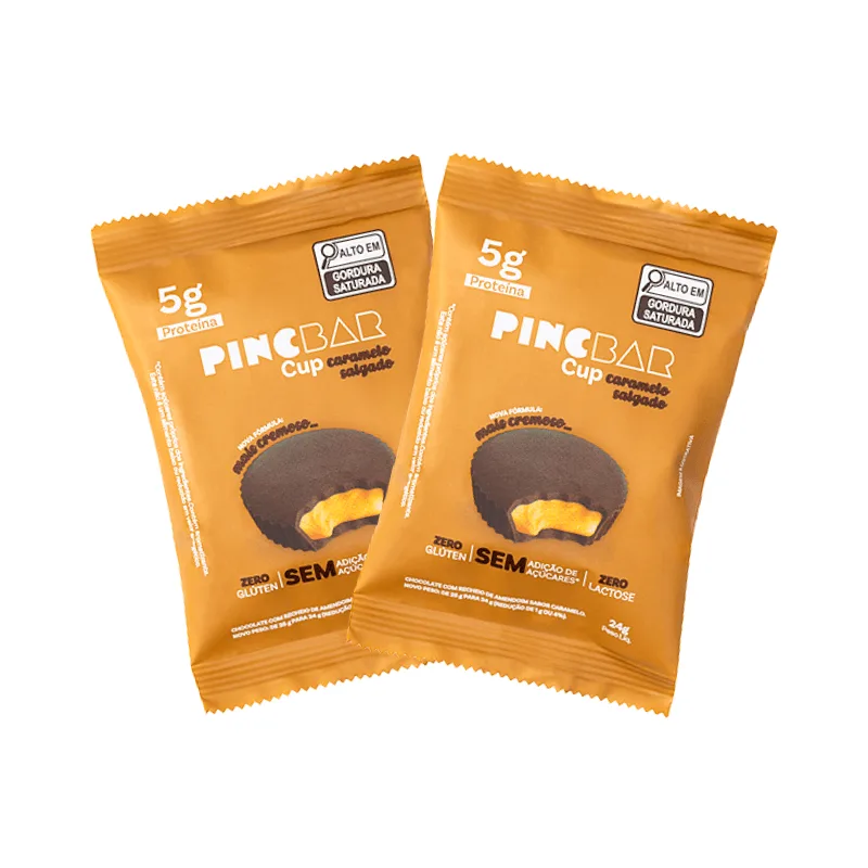 Kit 2x: Snack Proteico Caramelo Salgado Pinc Cup 24g - Não Informado - Mercearia