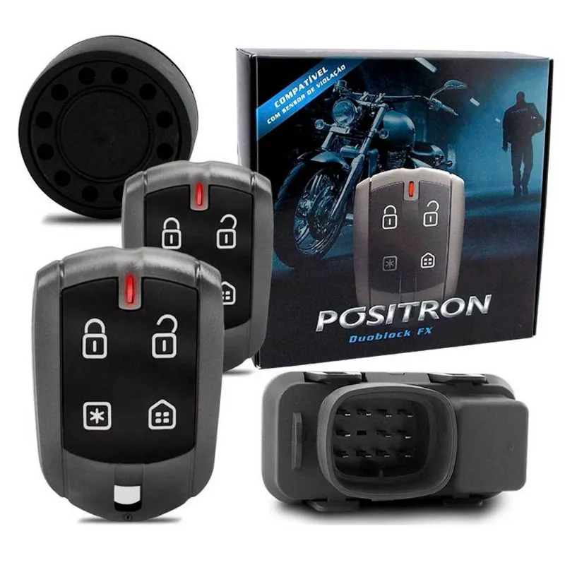 Alarme Para Moto Pósitron Duoblock Fxg7 Bros 2003 A 2015 Função Presença - POSITRON