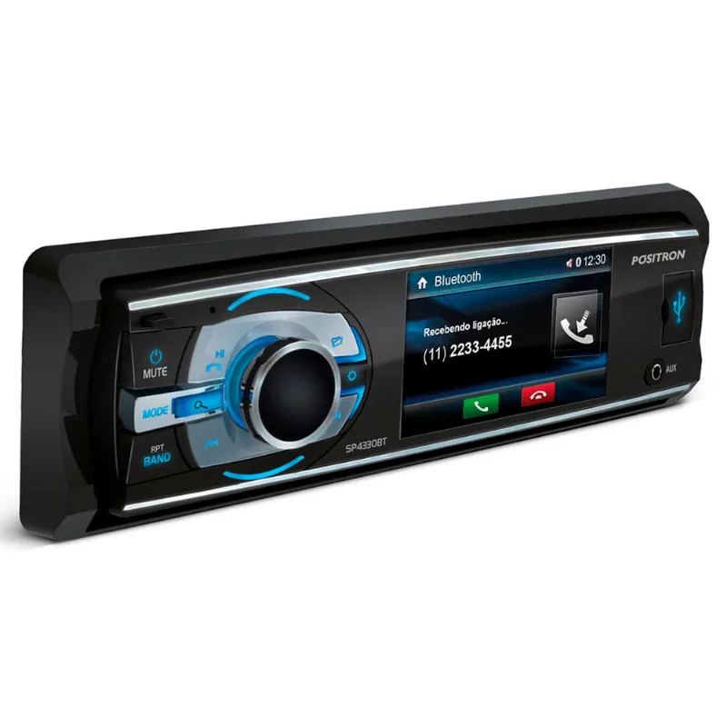 Dvd Player Automotivo Positron Sp-4330Bt 3 Polegadas 1 Din Bluetooth Usb Sd Aux