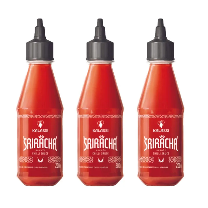 3x Molho kalassi Sriracha 200ml