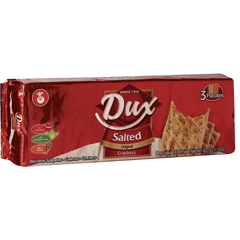 Biscoito Crackers Dux Salted 300G (8 Pacotes)