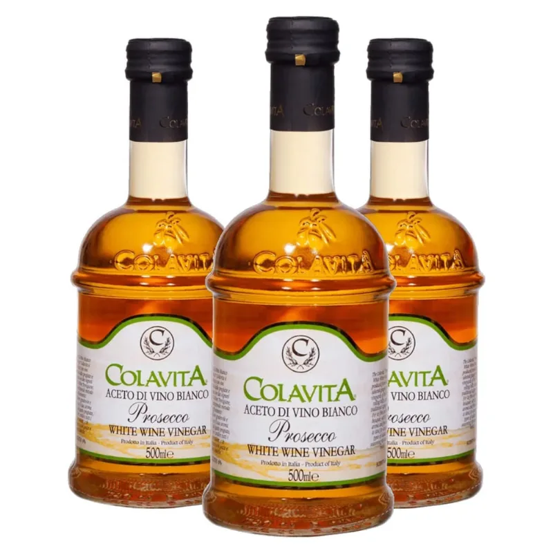Vinagre De Vinho Prosecco Colavita 500ml (3 garrafas)
