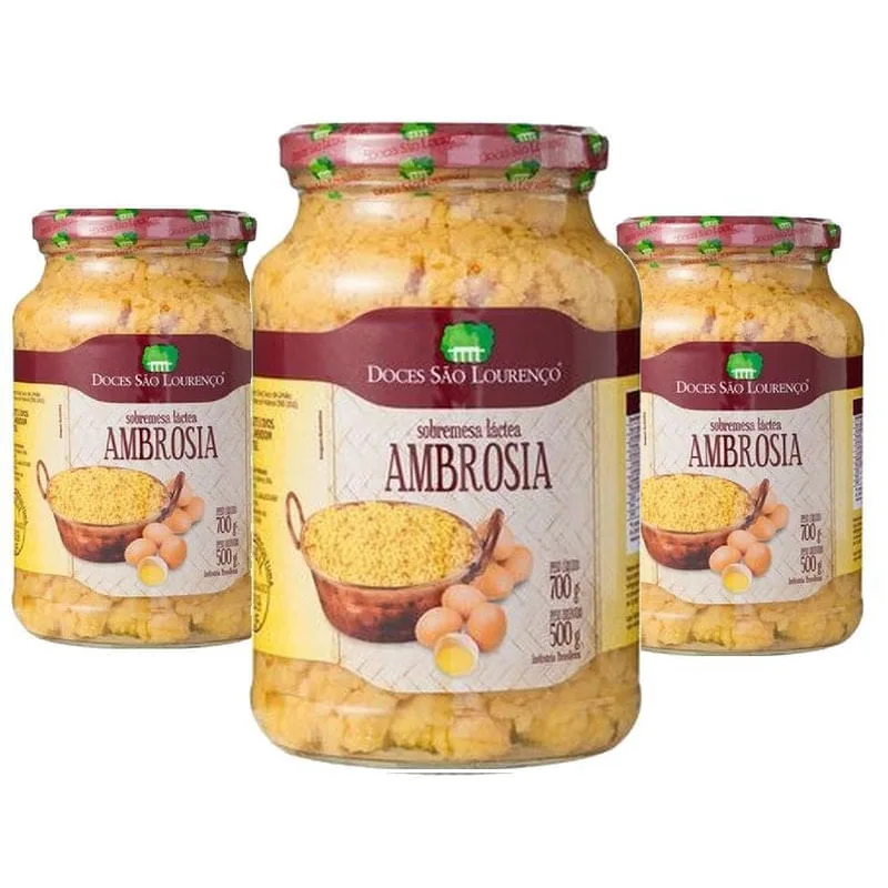 Ambrosia São Lourenço 700G 3 Unidades - Não Informado - Mercearia