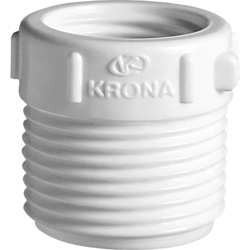 Bucha De Redução Roscável 3/4" X 1/2" Referência 208 Krona Pvc Branca Para Água Fria - KRONA - Casa E Construção