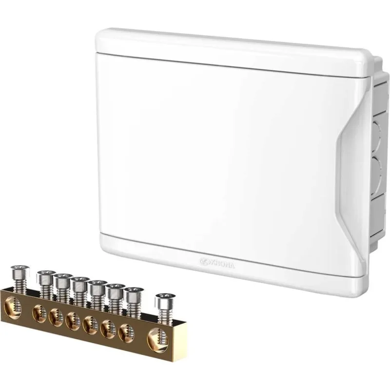 CAIXA DISTR PVC P/11/16 DISJ C/BAR TAMP BCA KRONA  -  REF 1279 - KRONA - Casa E Construção