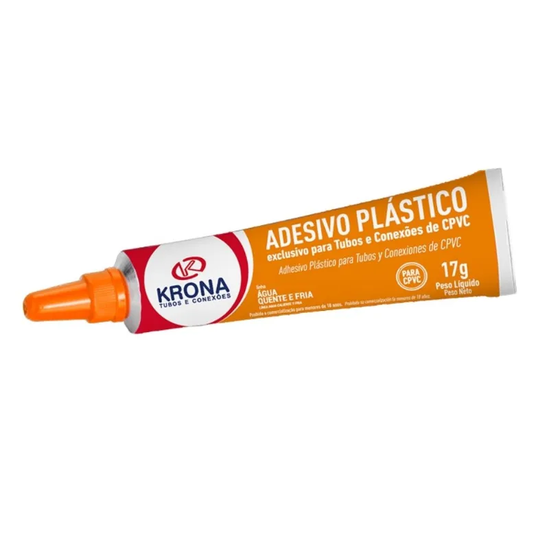 Adesivo Plástico CPVC Água Quente Krona Adesivo Plástico CPVC AQ Bisnaga 15g Krona