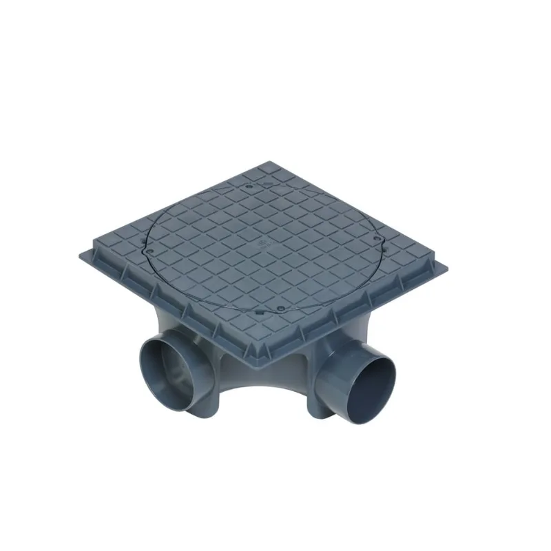 Caixa de Inspeção de Esgoto DN300 Krona PVC Rígido 300x100mm Cinza caixa de inspecao esgoto dn300 300x300x100mm krona cinza - 1482
