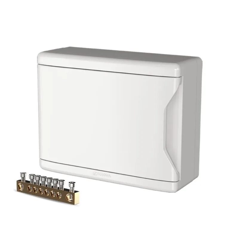 Quadro de sobrepor para 11/16 dijuntores com barramento branco Krona