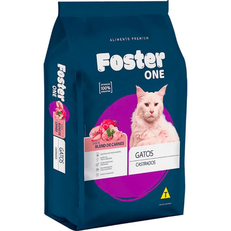 Alimento para Gatos Castrados Foster One Carne 1kg
