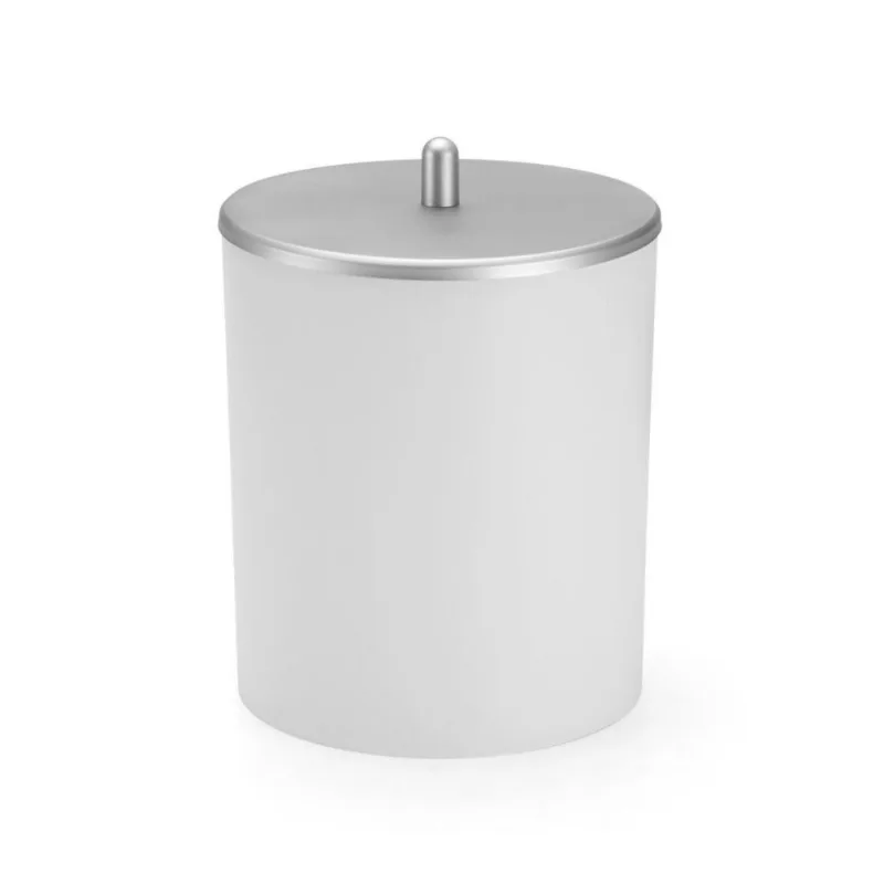 Lixeira Multiuso Cromo Fosco Conceito 5 Litros Arthi - Branco - Arthi