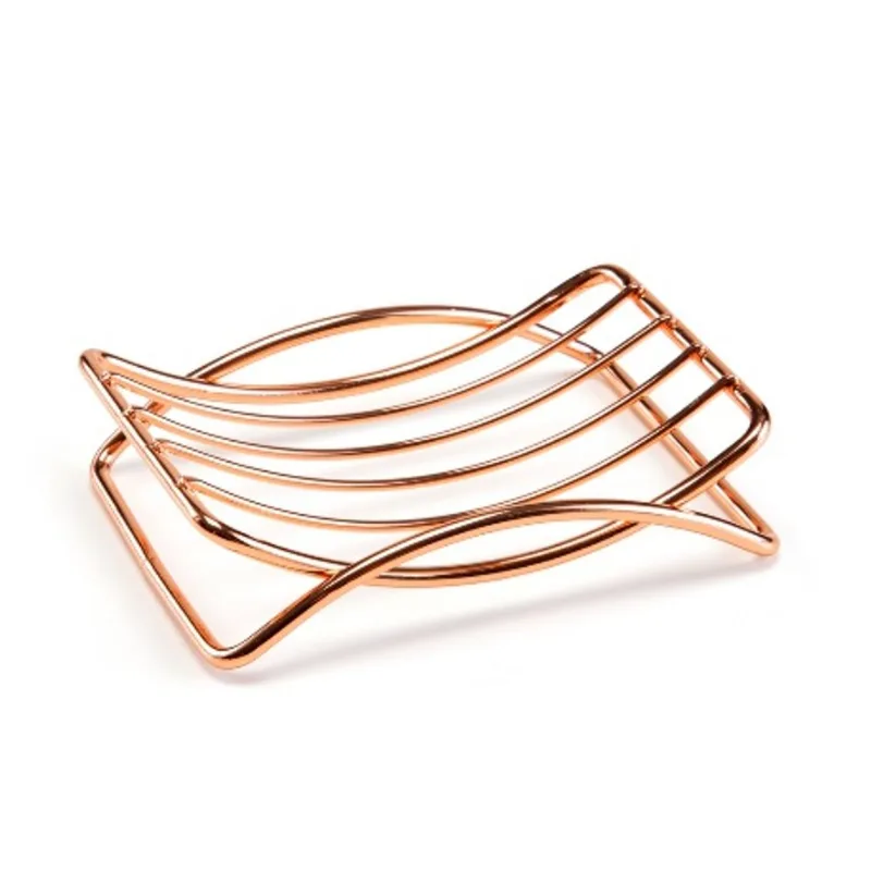 Saboneteira Arthi de aço rose gold - Arthi