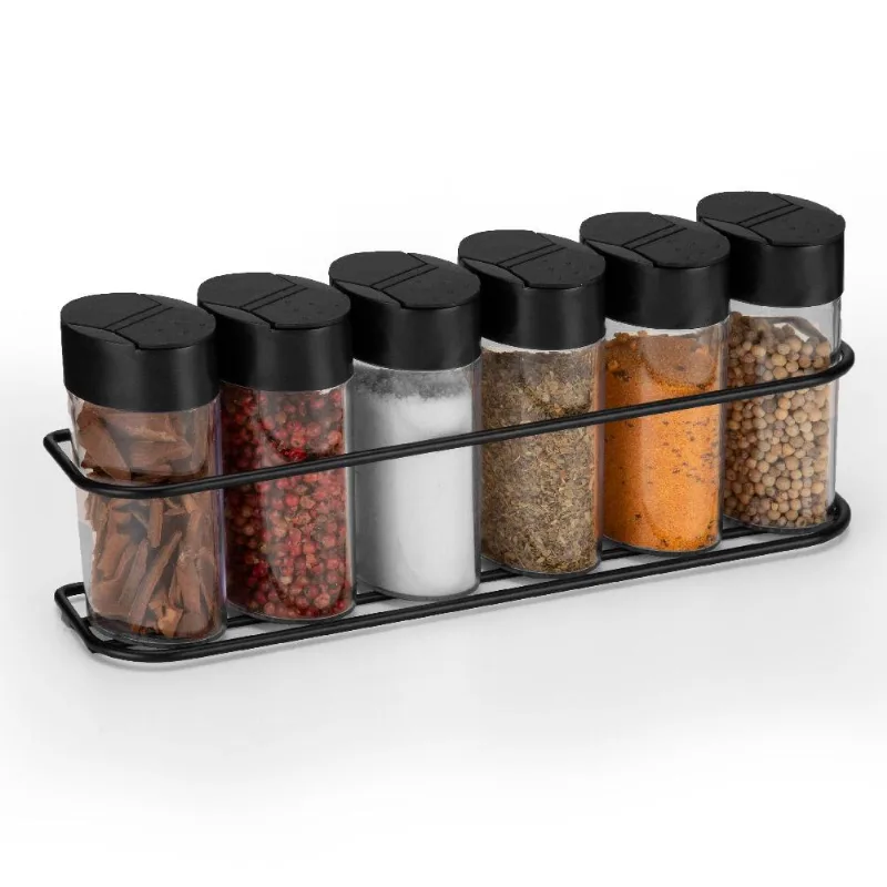 Conjunto com 6 Porta Condimentos Black 2437 Arthi - Arthi
