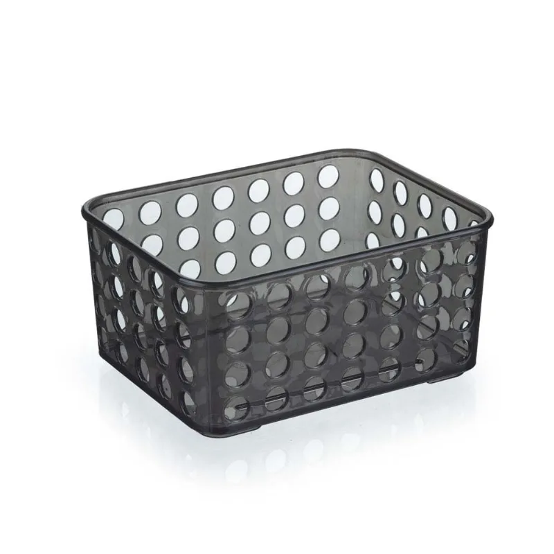 Cesto organizador cristal preto Arthi