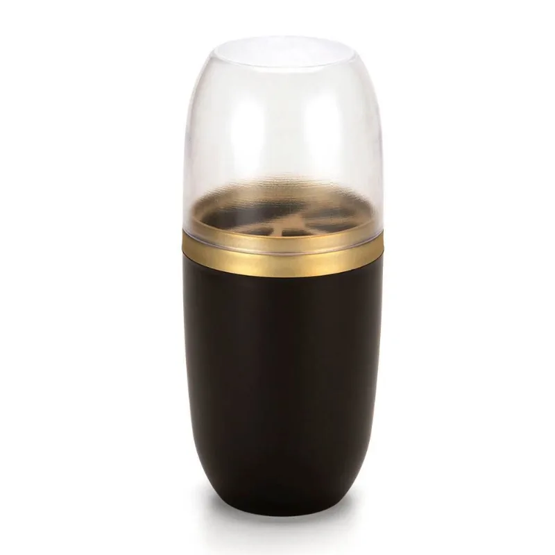 Porta Escova Dental com Tampa Arthi - Preto/Dourado - Arthi