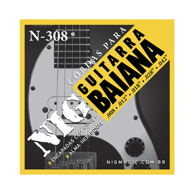 Encordoamento P/ Guitarra Baiana NIG 8/42 - EC0016