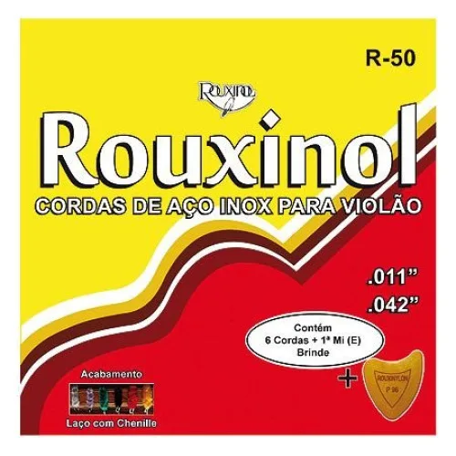 Encordamento Para Violão Em Aço R50 Rouxinol - ROUXINOL
