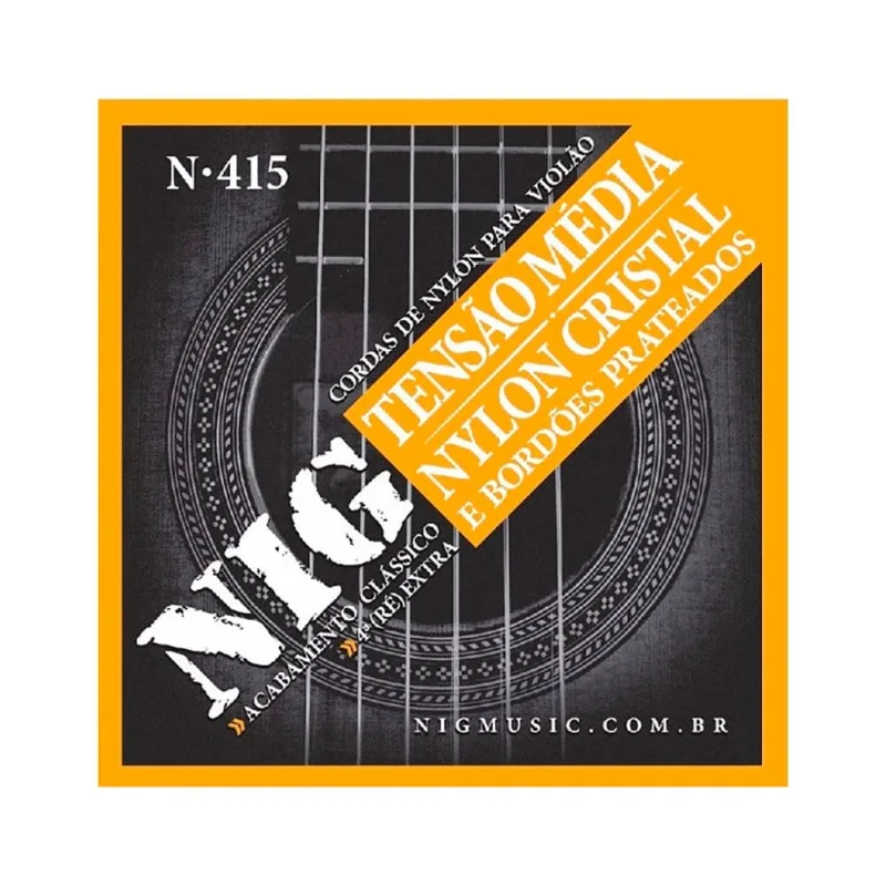 Encordoamento NIG N415 P/ Violão Náilon Média Tensão - EC0386