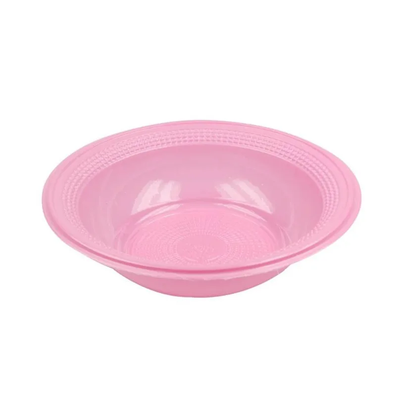 Prato Fundo Descartável Rosa 15cm c/ 10Un Trik Trik