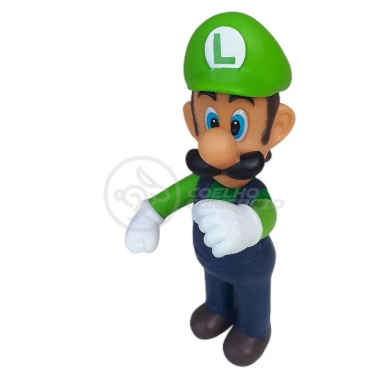Boneco Luigi Grande Super Size 23Cm - Super Mario
