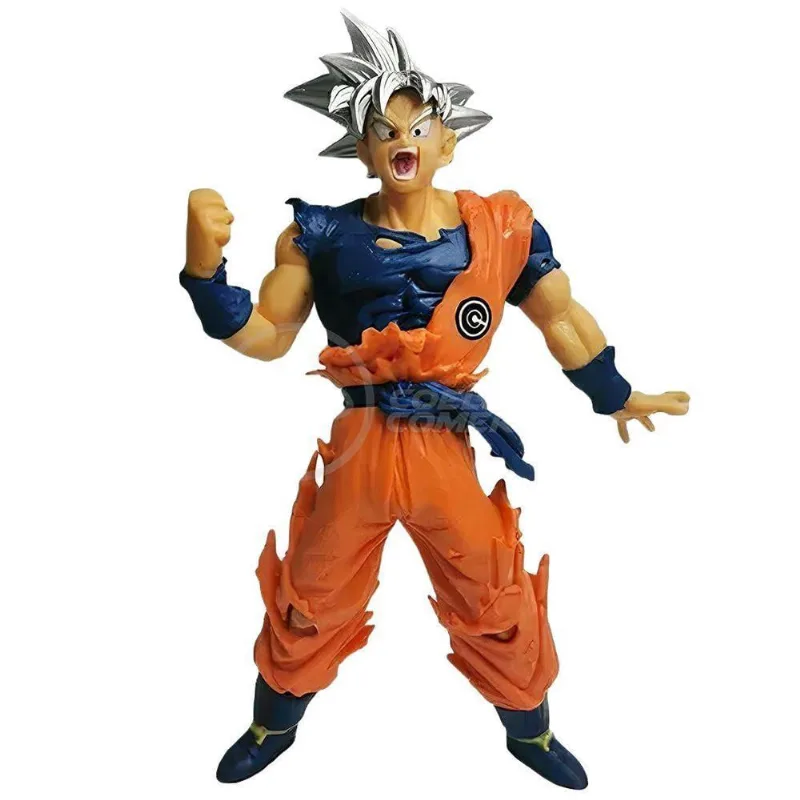 Boneco Goku Instinto Superior Branco Dragonball Z Super 20Cm