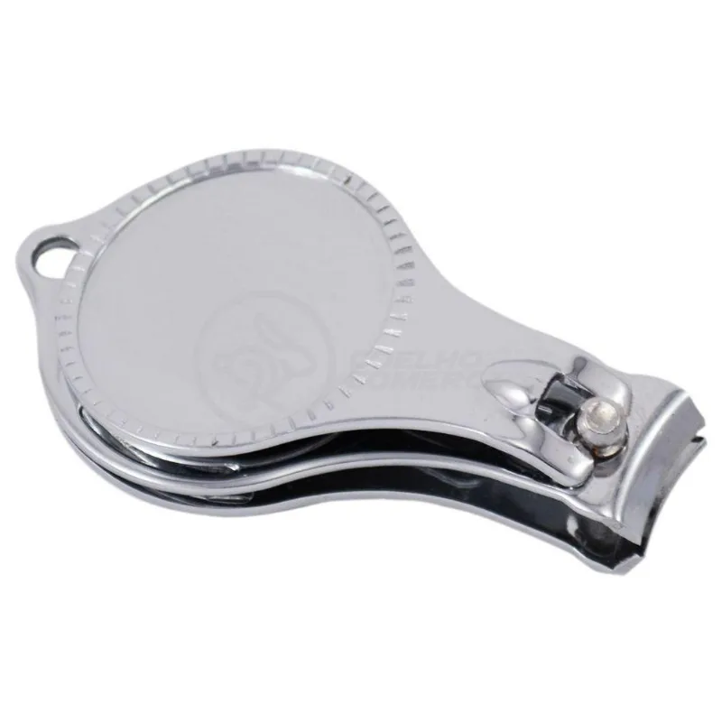 Cortador Unha Com Lixa Aço Inox Abridor Garrafa Redondo