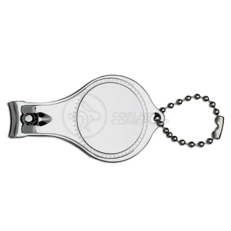 Cortador Unha Com Lixa Aço Inox Abridor Garrafa Redondo