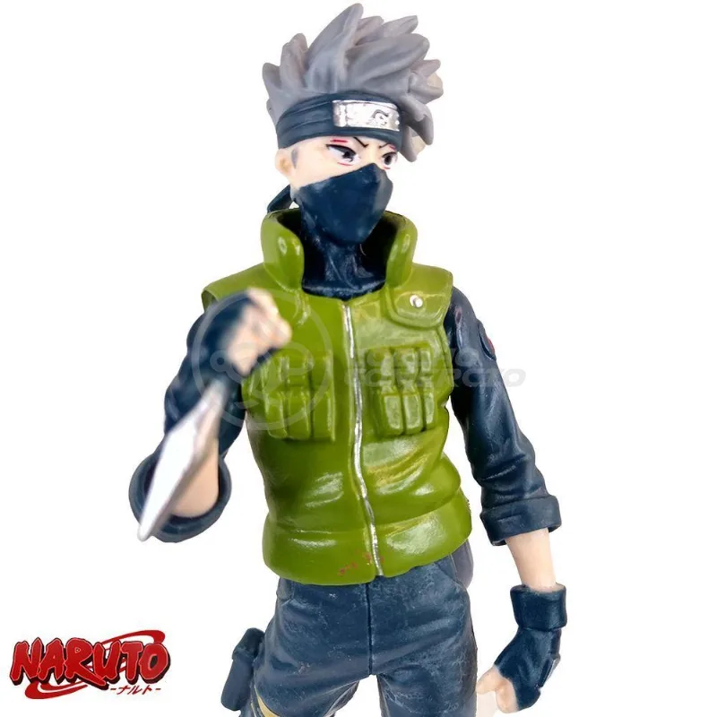 Brinquedo Boneco Kakashi Hatake Sharingan 18cm Naruto