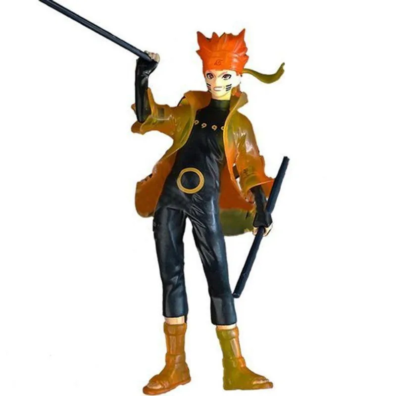 Brinquedo Boneco Naruto Modo Kurama Sábio 18cm