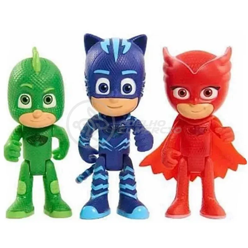 Kit 3 Bonecos Pjmasks Grandes 14Cm