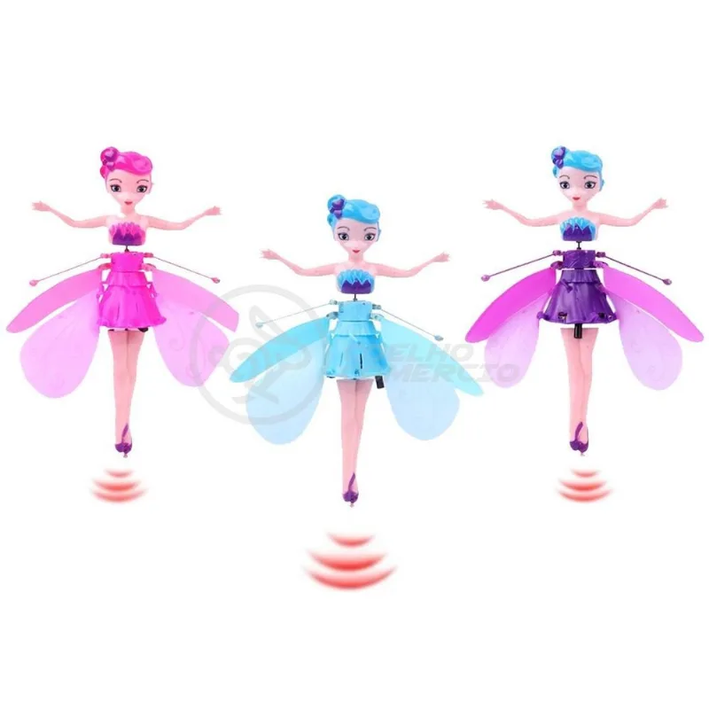 Boneca Princesa Aerocraft Fada Voadora 19cm Sensor Nº8