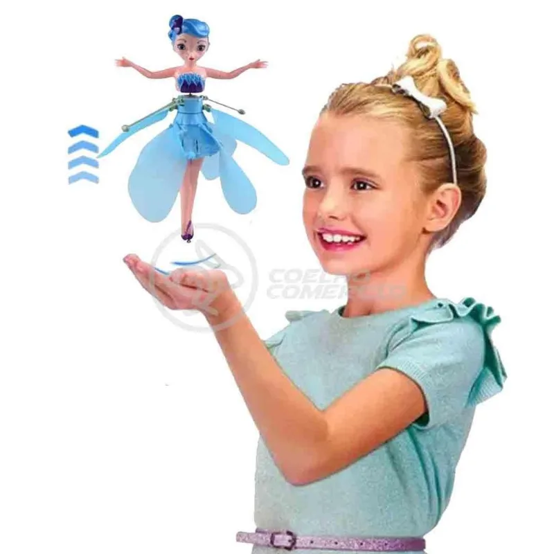 Boneca Princesa Aerocraft Fada Voadora 19cm Sensor Nº8