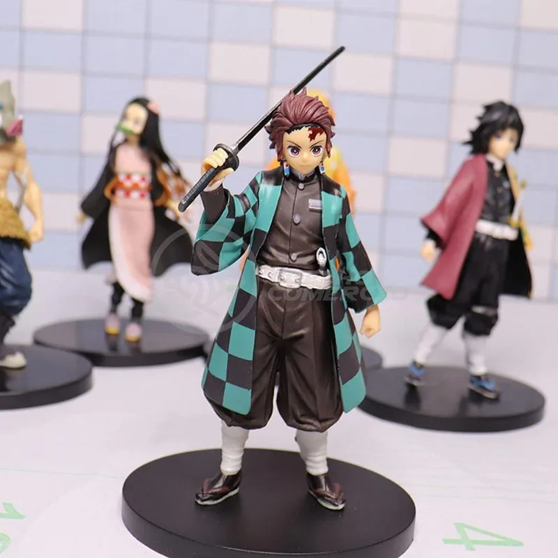Action Figure Boneco Tanjiro Kamado Demon Slayer 14cm