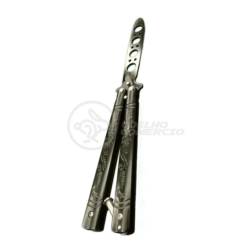 Knife Black Butterfly Preta Borboleta Dobrável De Aço - OUTRAS - Instrumentos Musicais