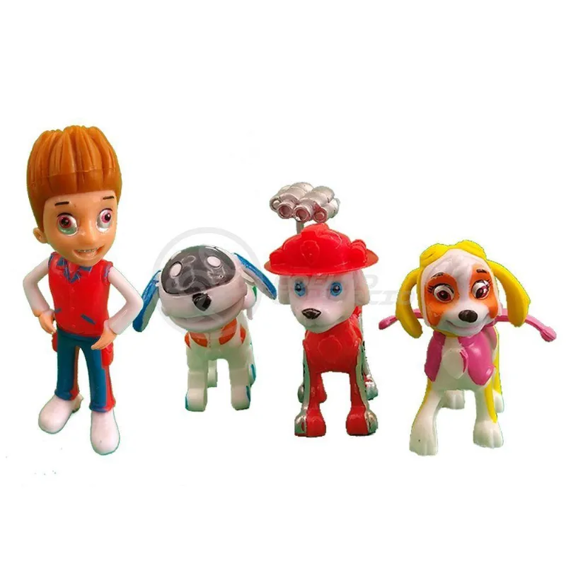 Kit 5 Bonecos Patrulha Canina Com 4 Skat Robo Dog 29