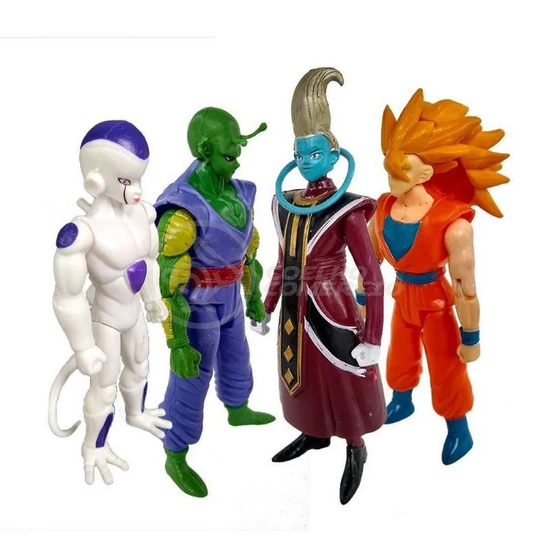 Kit 4 Bonecos Dragon Ball Super 15cm