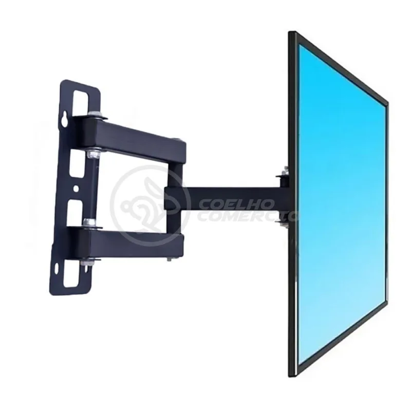 Suporte De Tv Articulado Para Painel E Parede Led Lcd Plasma Oled 3d De 14" à 42" Polegadas 302w - OUTRAS - Móveis